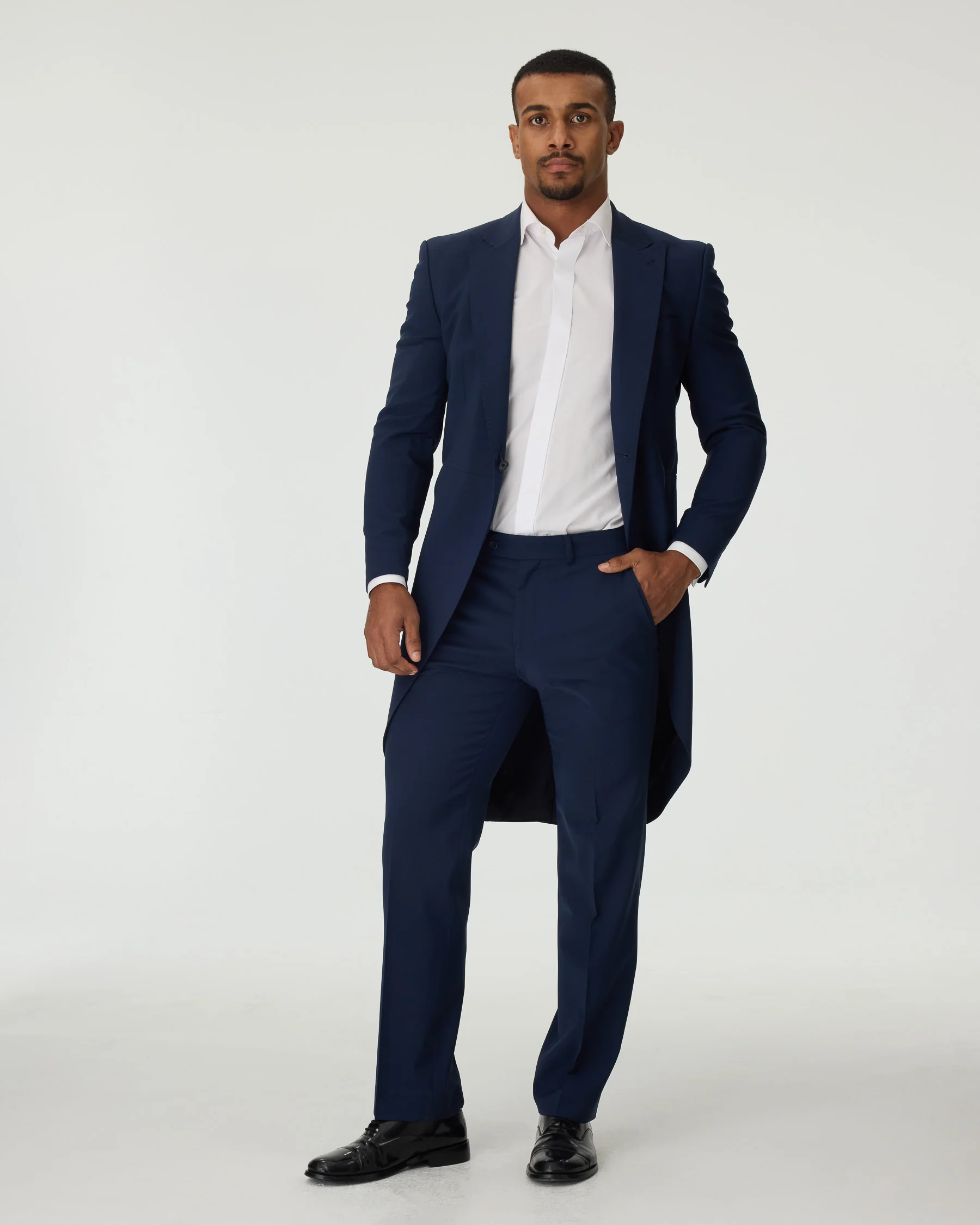 Blue Slim Fit 2-Piece Tailcoat Suit - Image 2