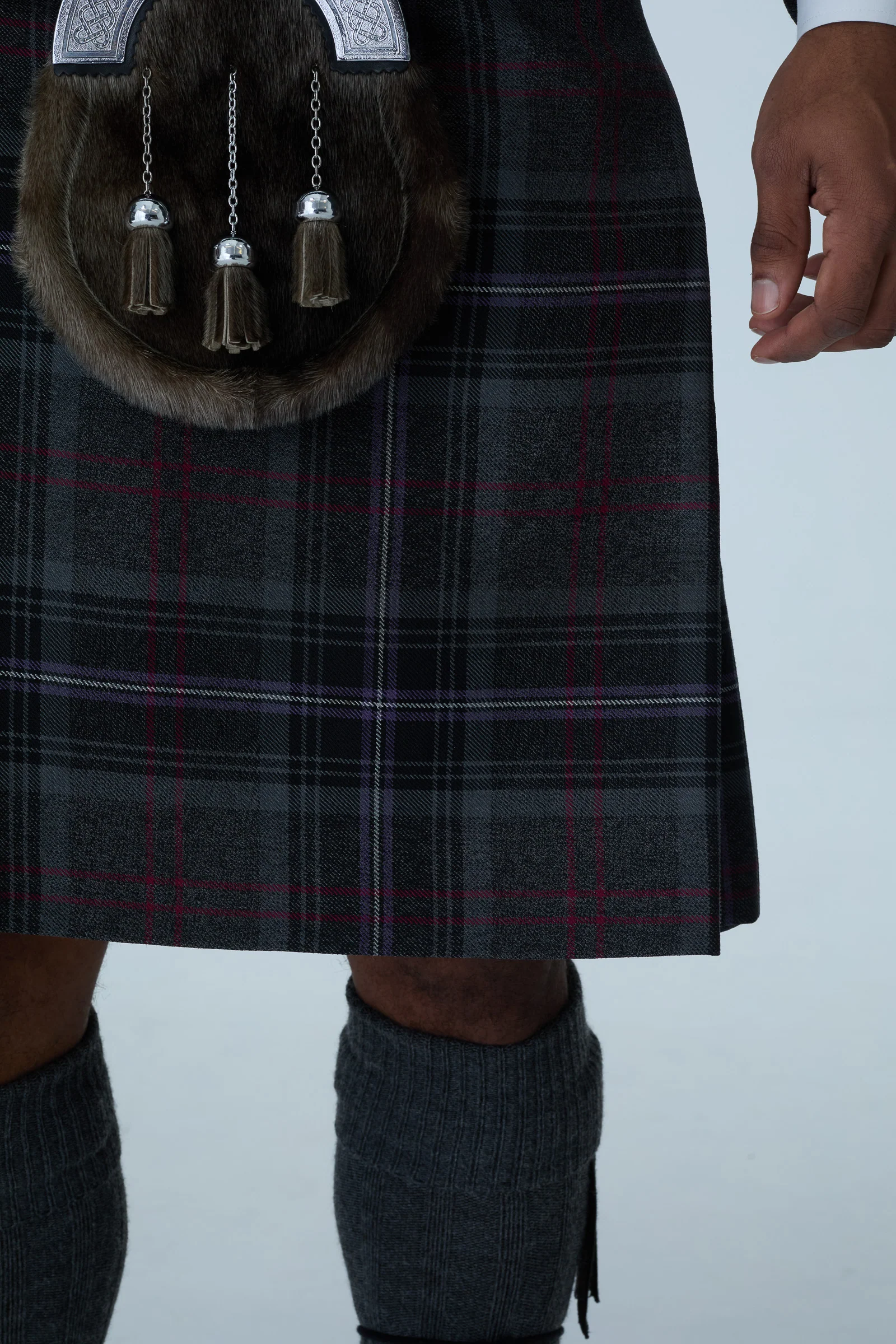Charcoal Tweed Jacket & Scottish Spirit Kilt Hire Package - Image 5