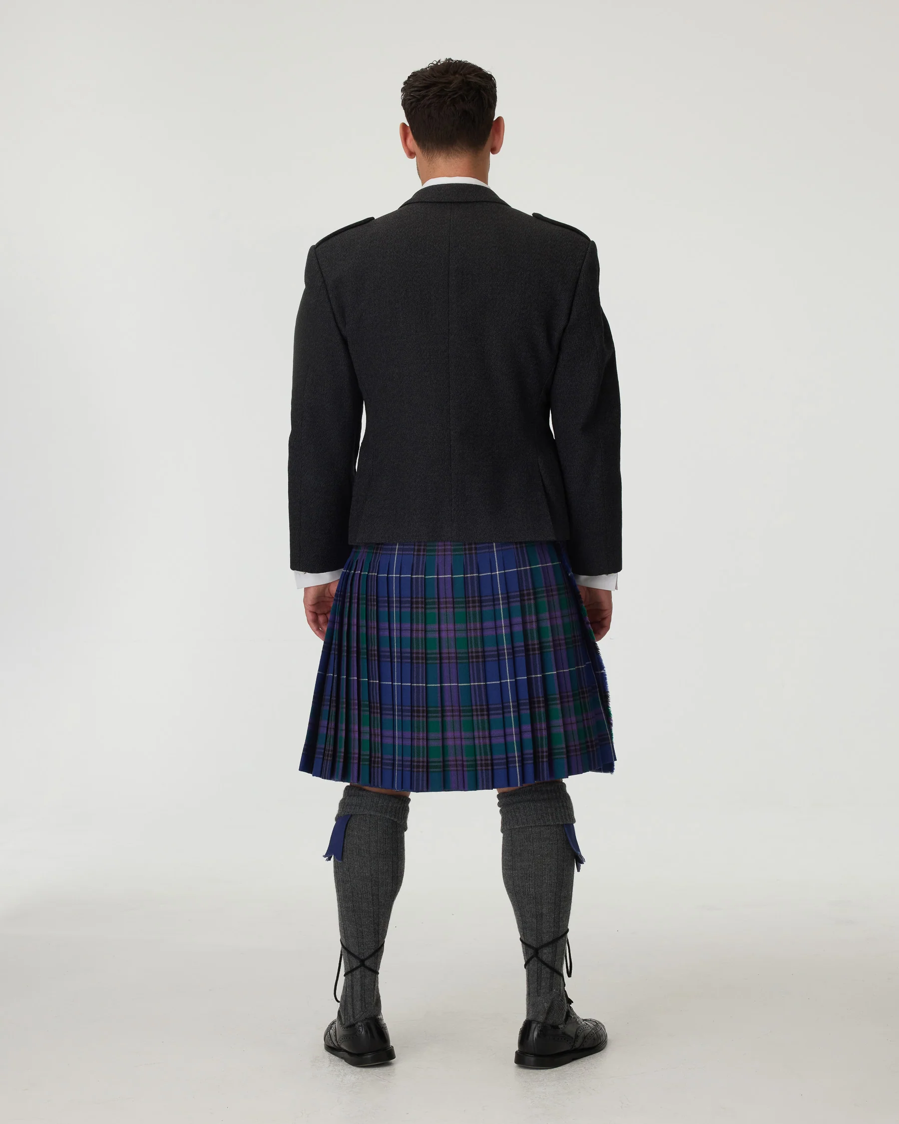 Charcoal Tweed Jacket & Spirit of Bannockburn Kilt Hire Package - Image 3
