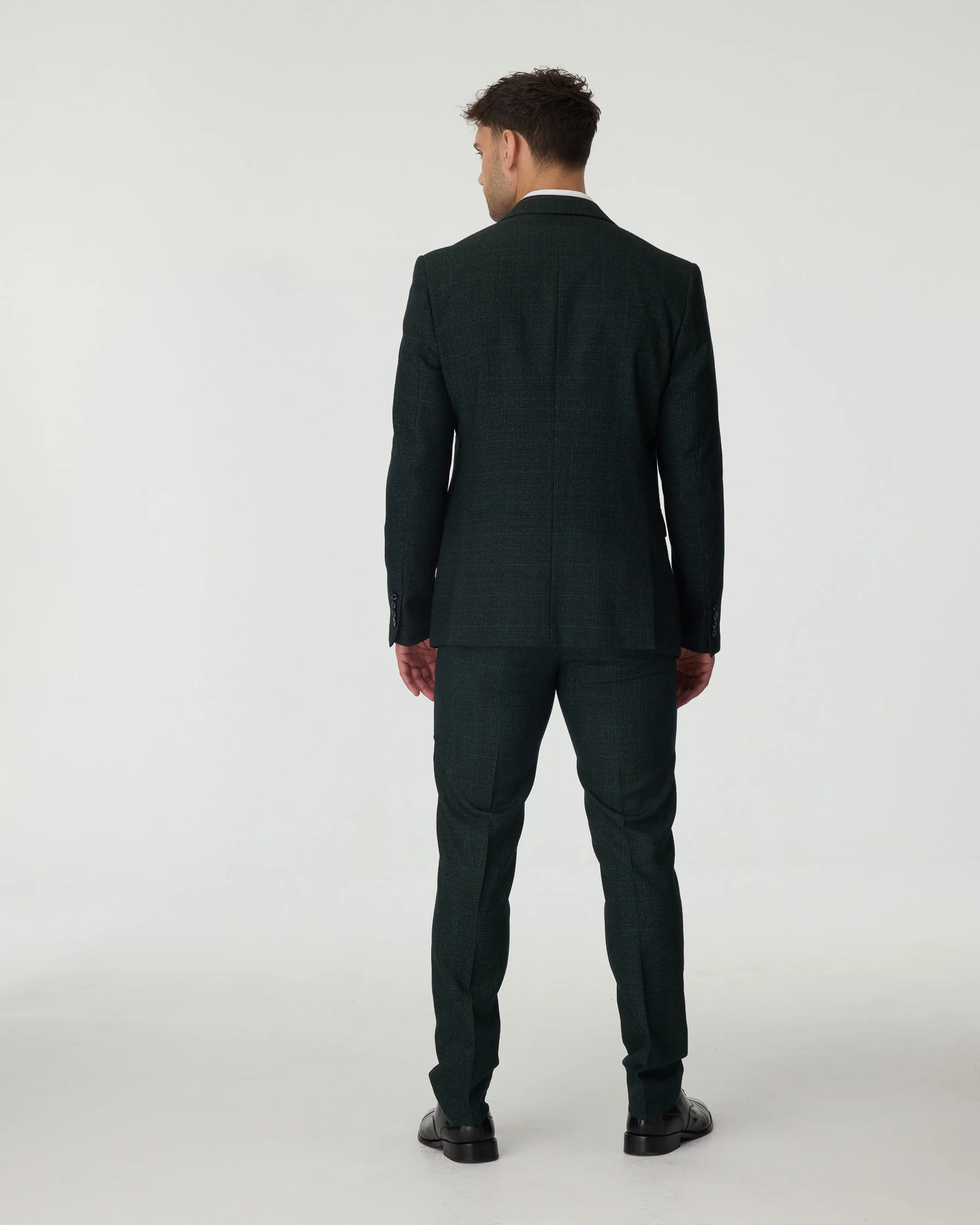 Dark Green Cavani Slim Fit 2-Piece Suit - Image 3