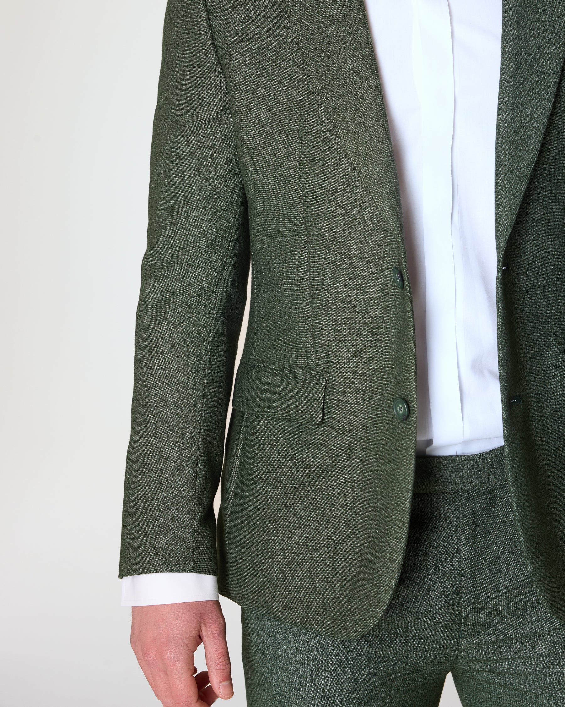 Green Slim Fit 2-Piece Suit - Image 4