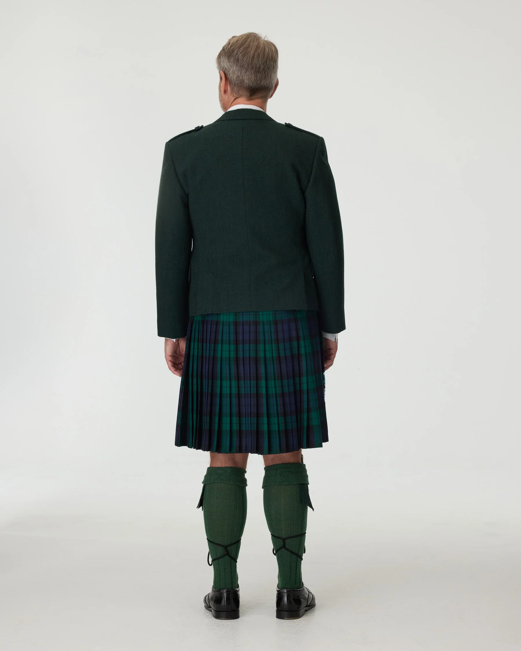 Green Tweed Jacket & Black Watch Kilt Hire Package - Image 3