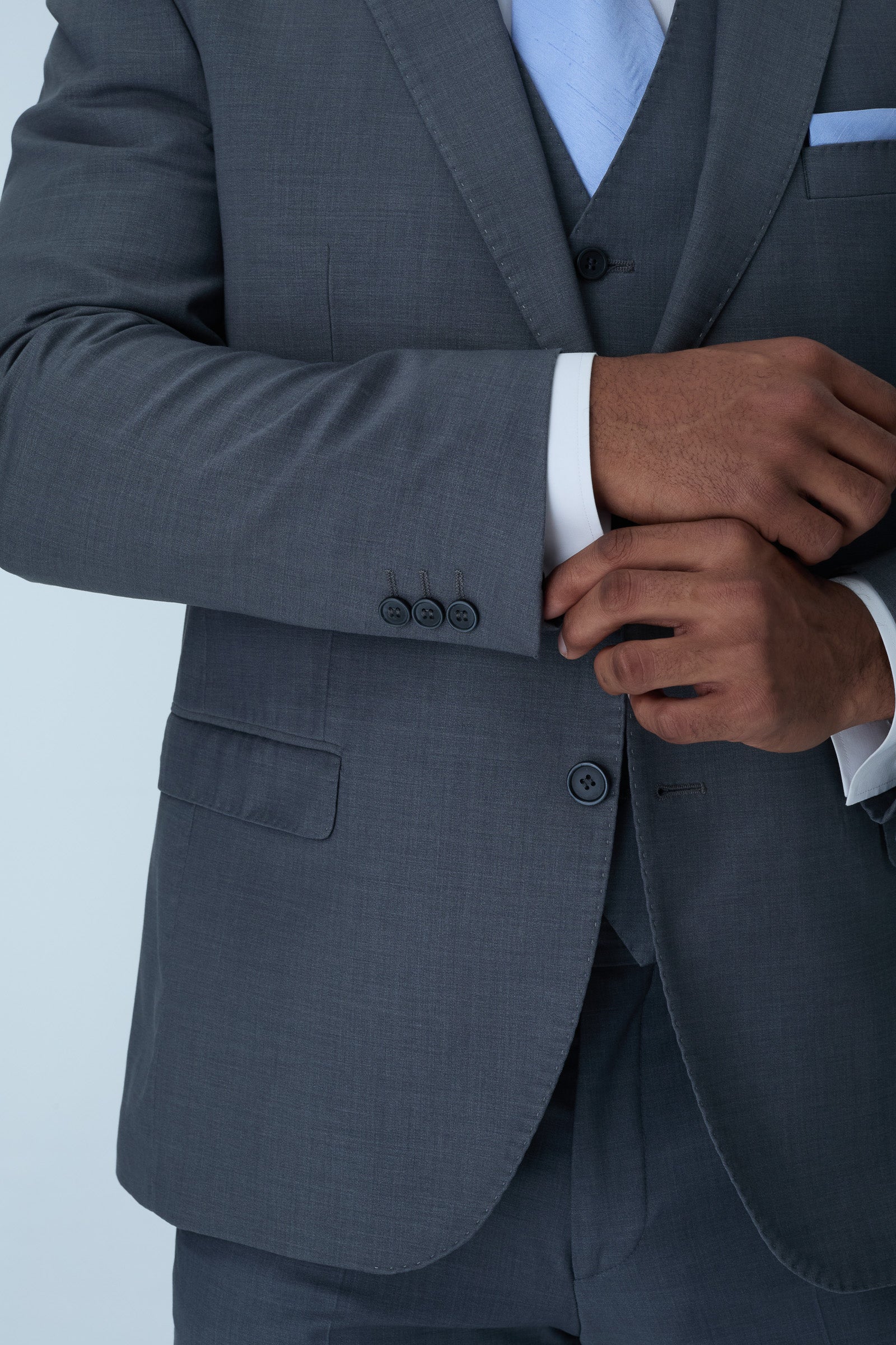 Grey Slim Fit 2-Piece Suit - Image 5