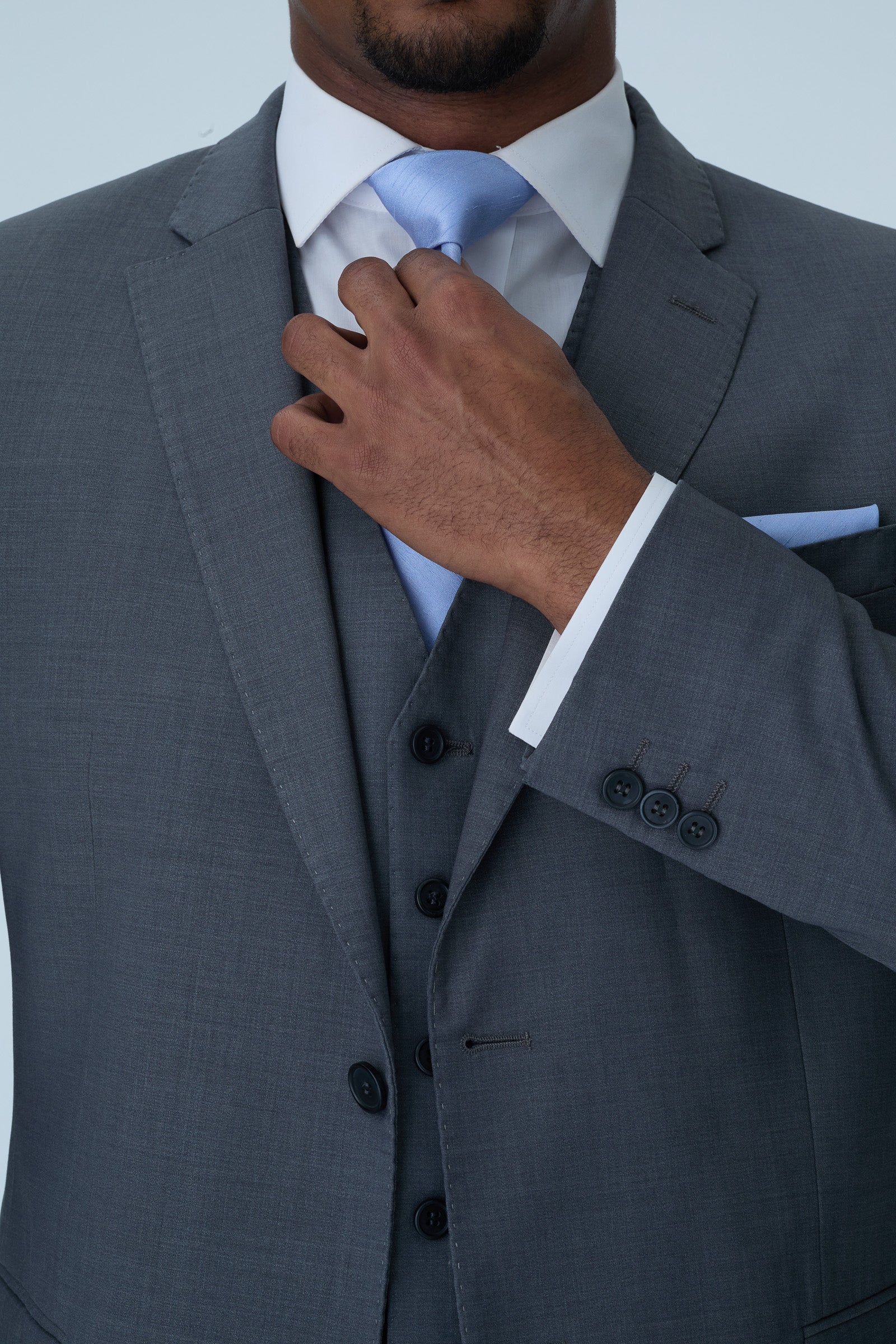 Grey Slim Fit 2-Piece Suit - Image 6
