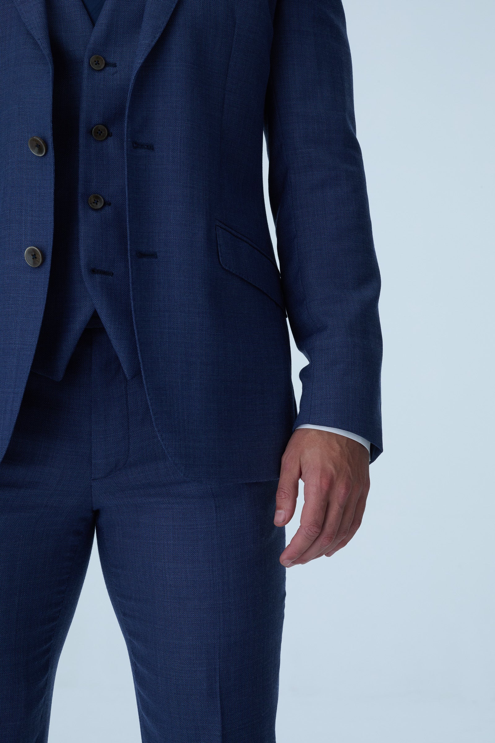 Italian Blue Slim Fit 2-Piece Suit - Image 5