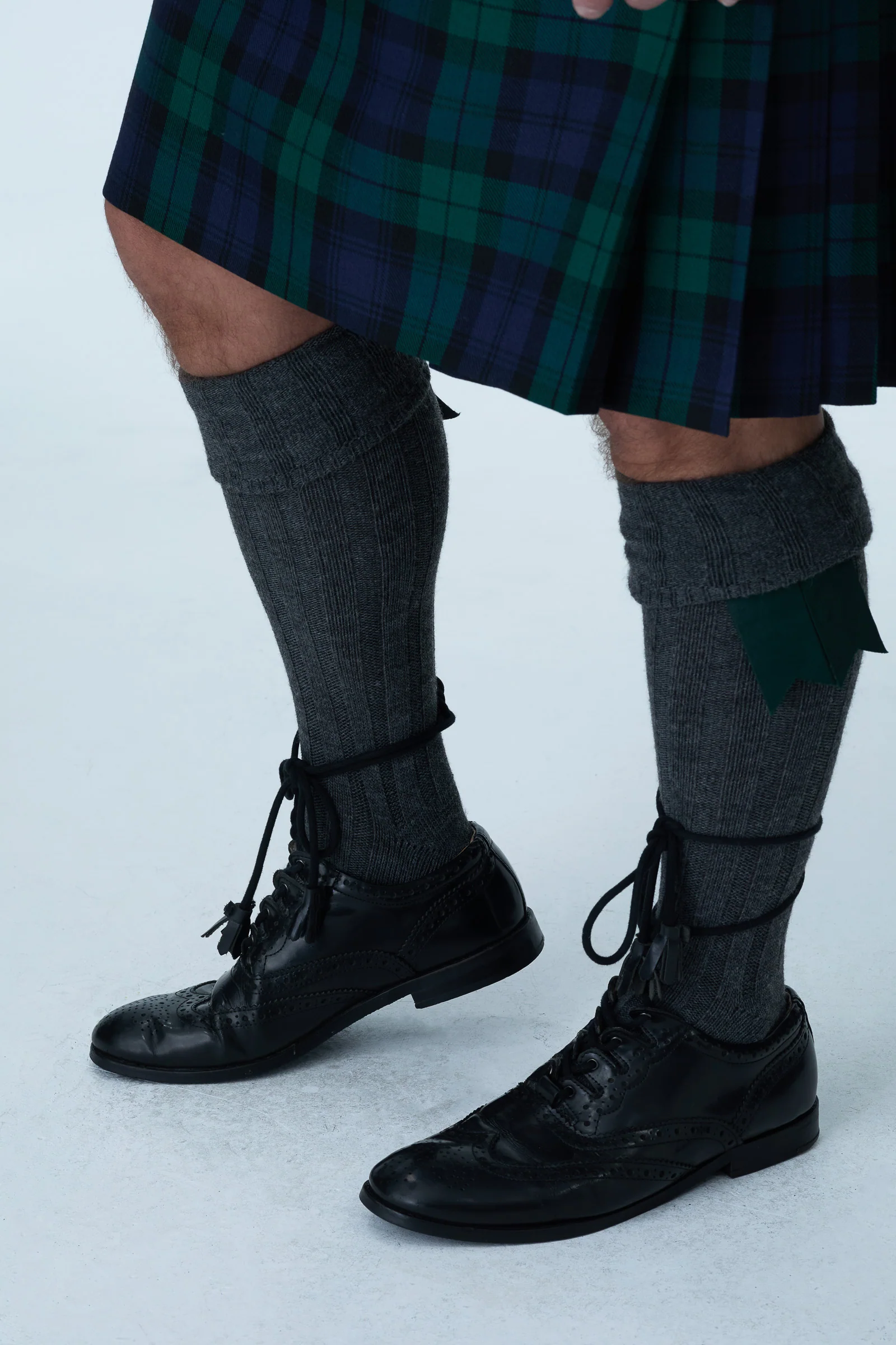 Light Grey Tweed Jacket & Black Watch Kilt Hire Package - Image 6