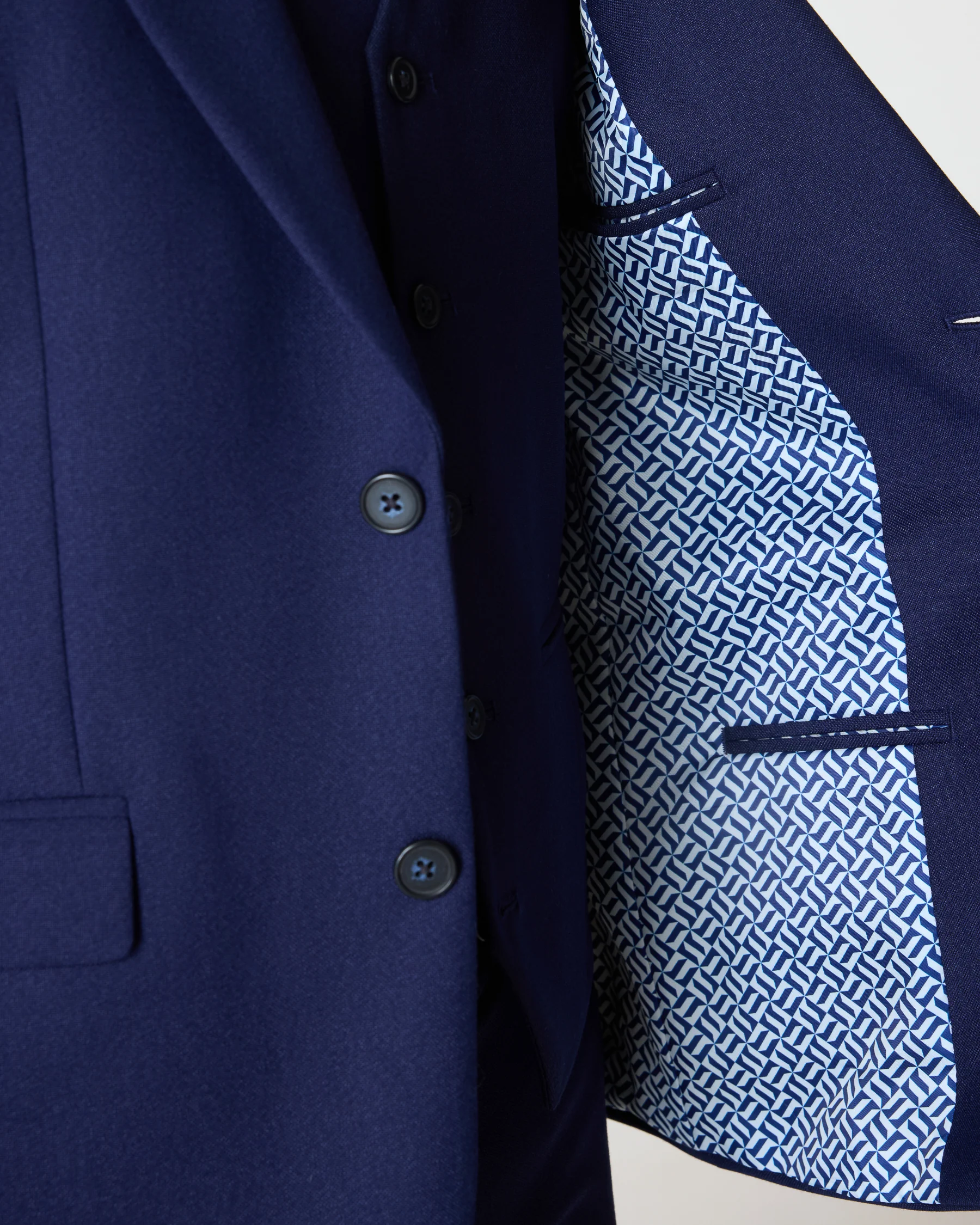 Navy Double Breasted Slim Fit Suit Hire Package - Image 6