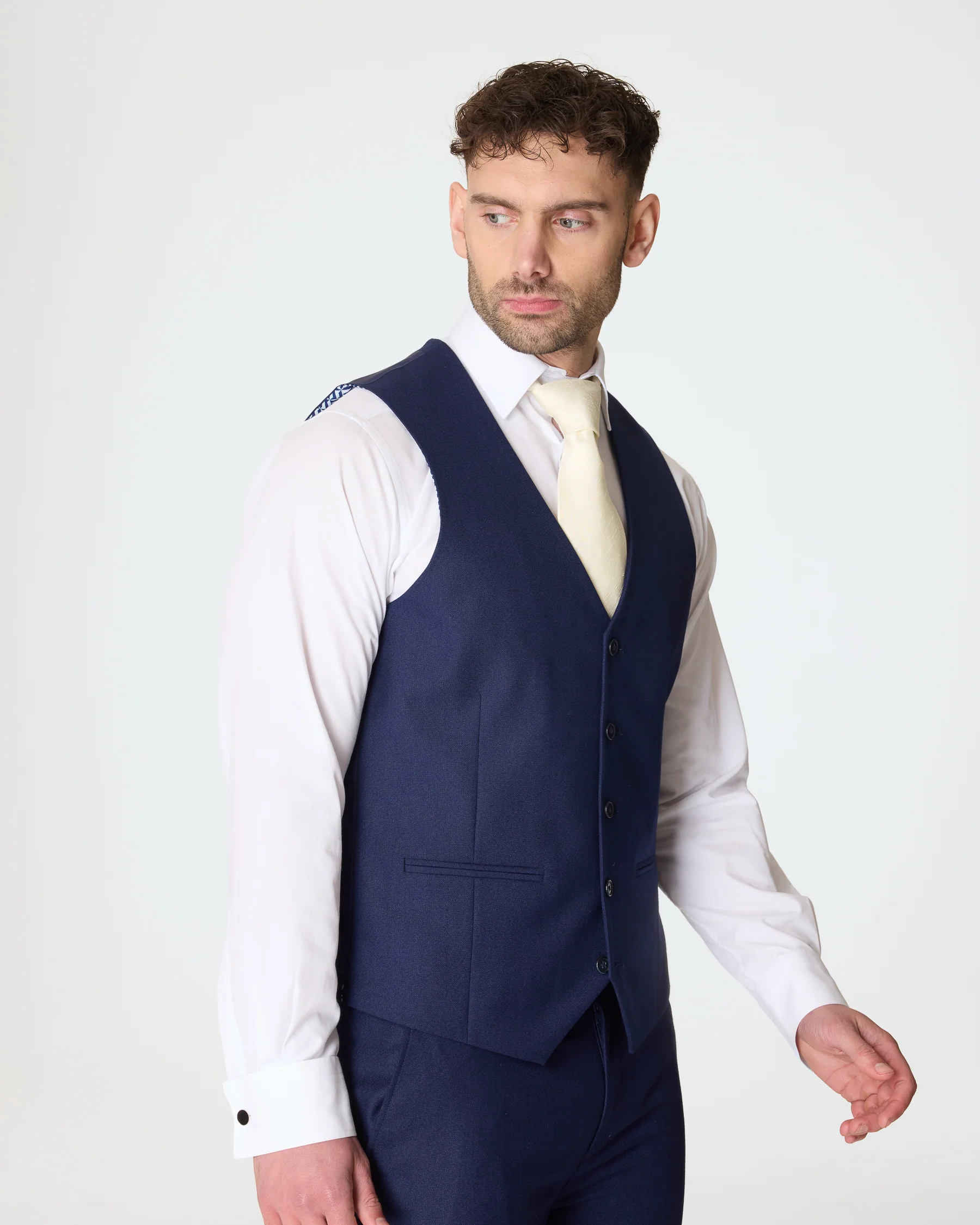 Navy Slim Fit Suit - Image 4