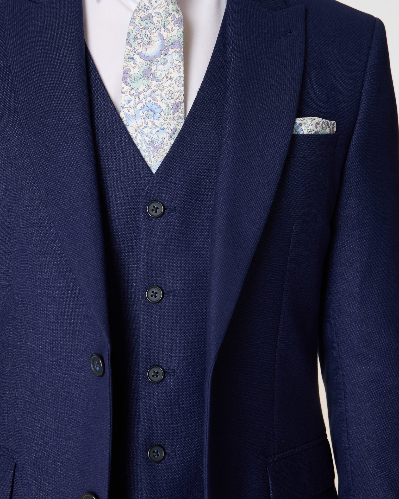 Navy Slim Fit Suit - Image 5