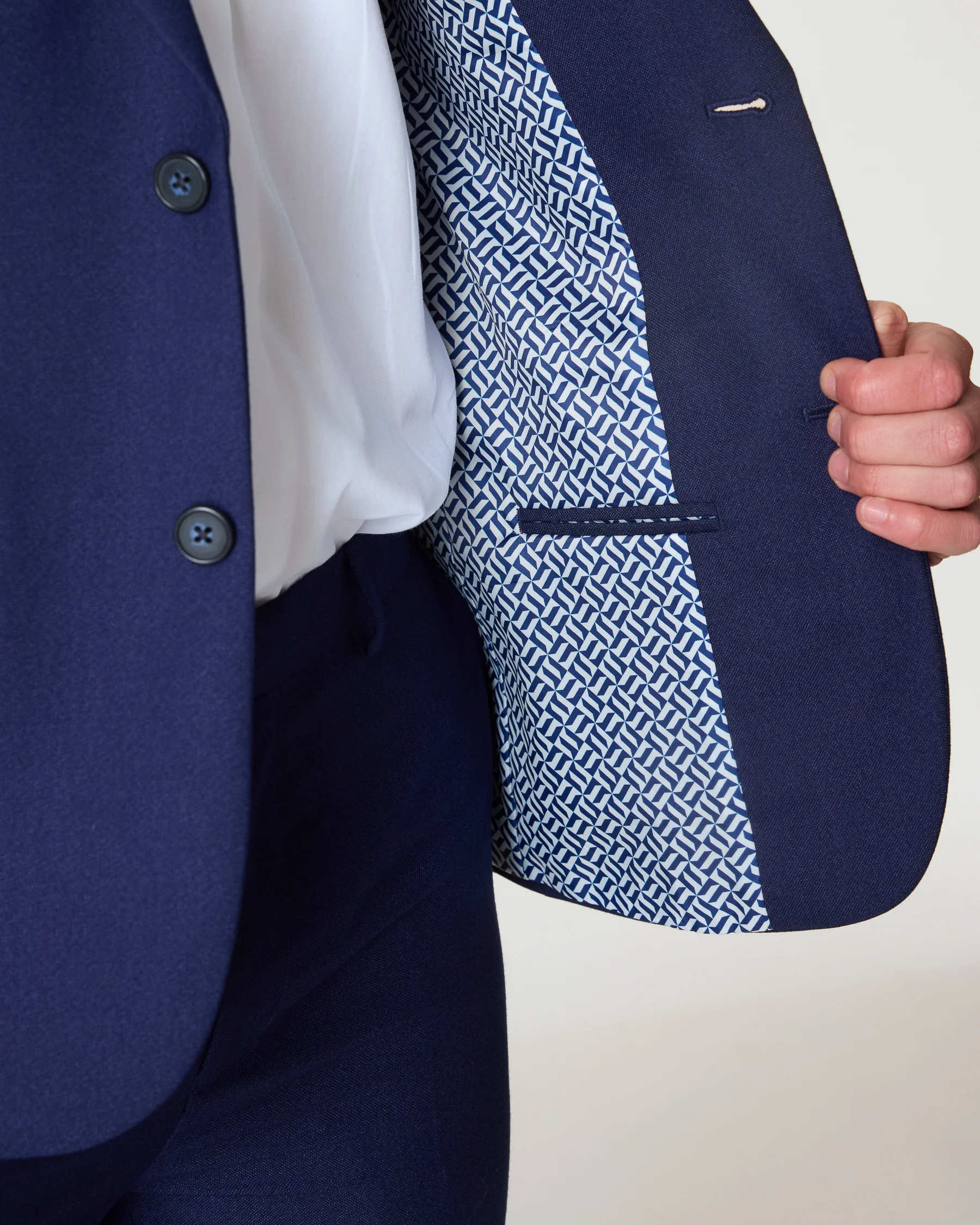 Navy Slim Fit Suit - Image 6