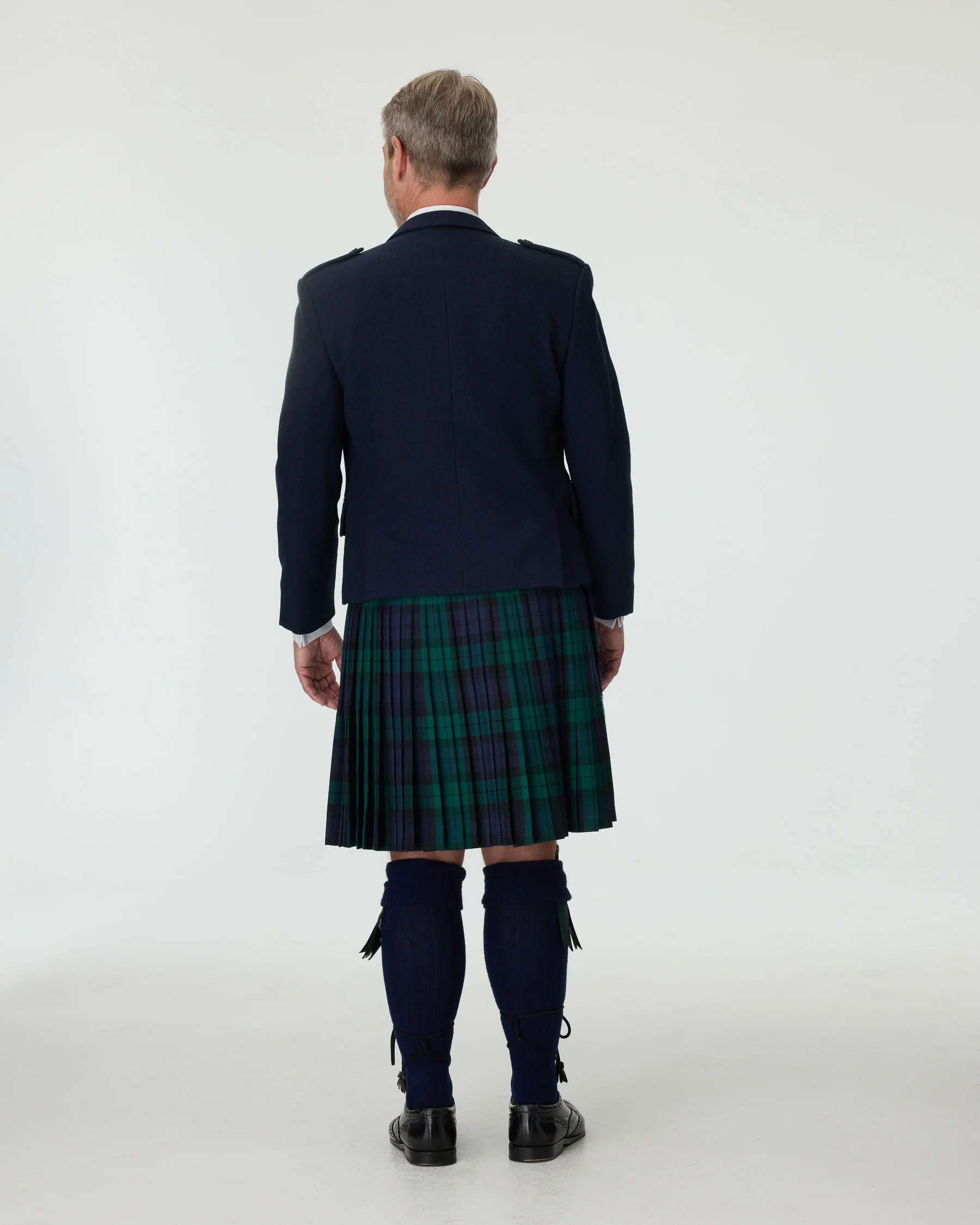 Navy Tweed Jacket & Black Watch Kilt Hire Package - Image 3