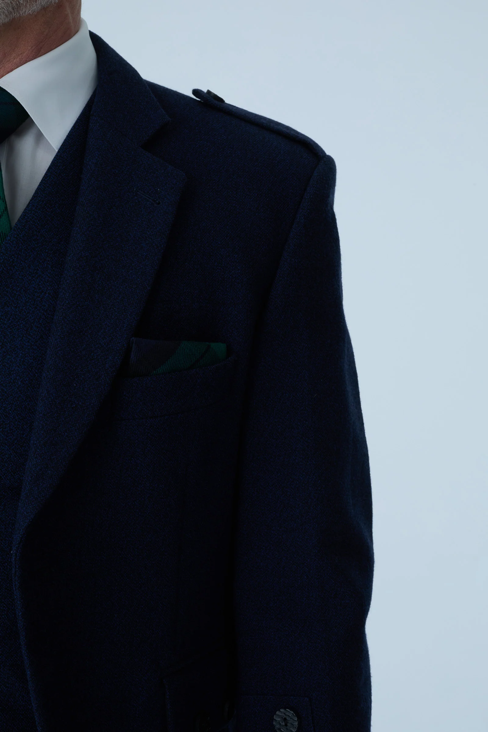 Navy Tweed Jacket & Black Watch Kilt Hire Package - Image 4