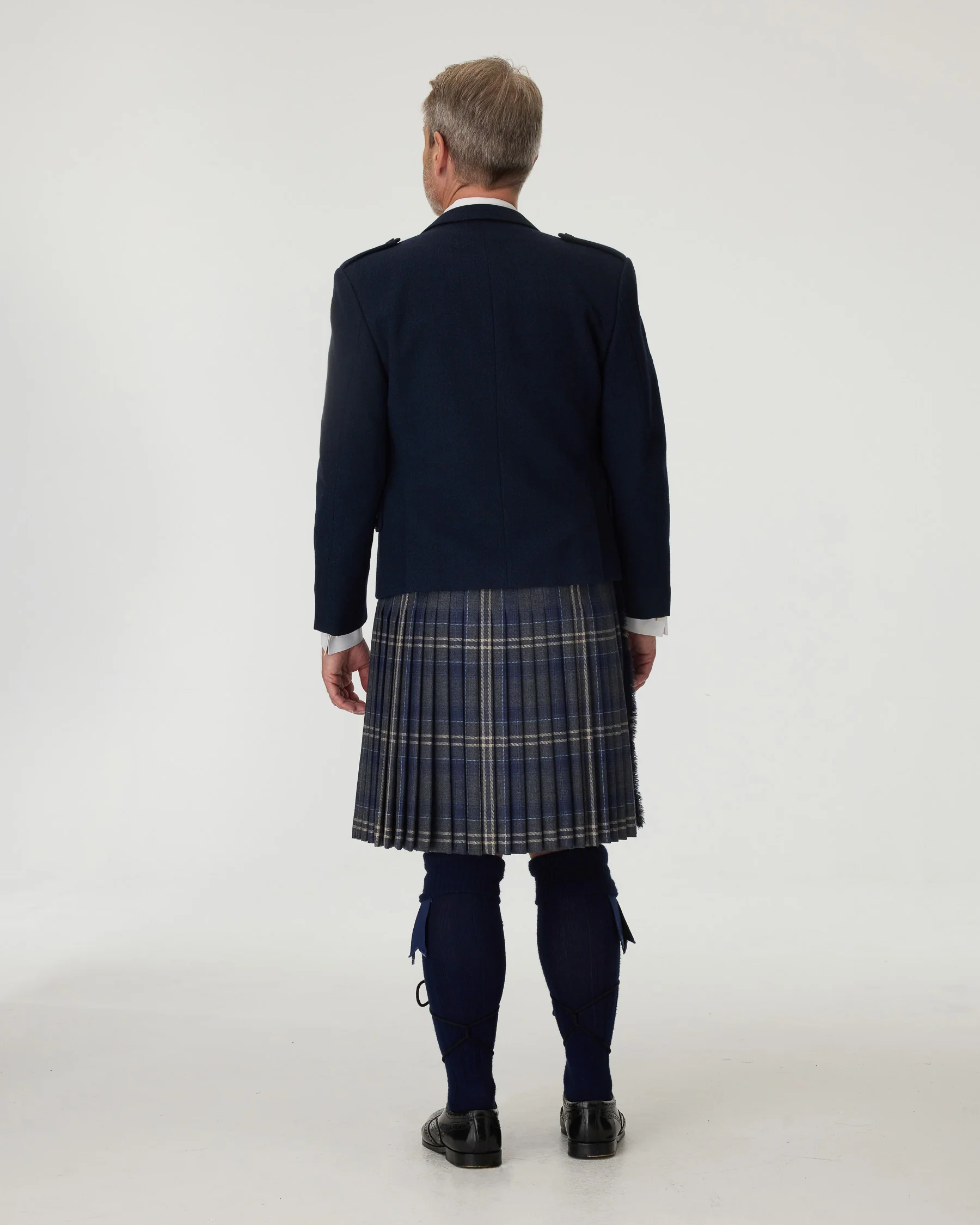 Navy Tweed Jacket & Highland Storm Kilt Hire Package - Image 3