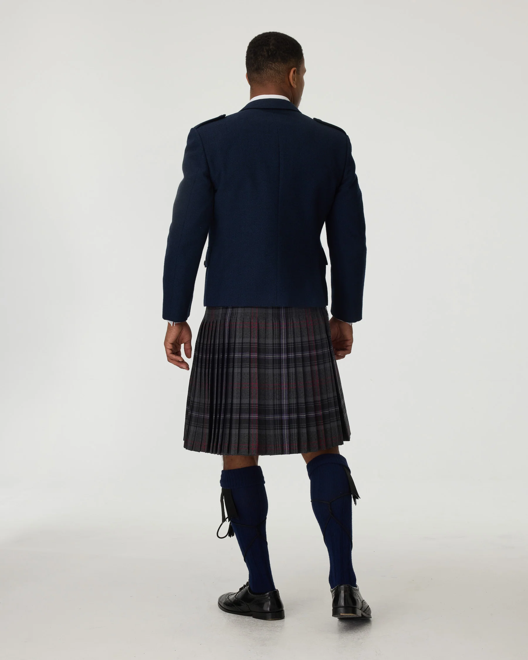 Navy Tweed Jacket & Scottish Spirit Kilt Hire Package - Image 3