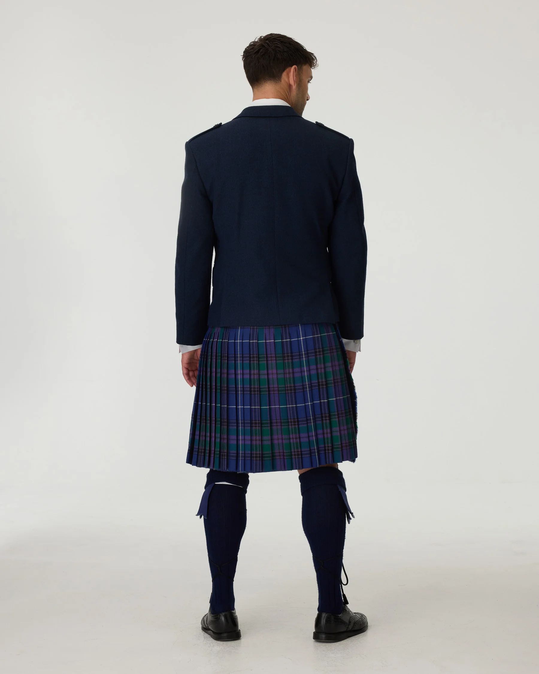 Navy Tweed Jacket & Spirit of Bannockburn Kilt Hire Package - Image 3