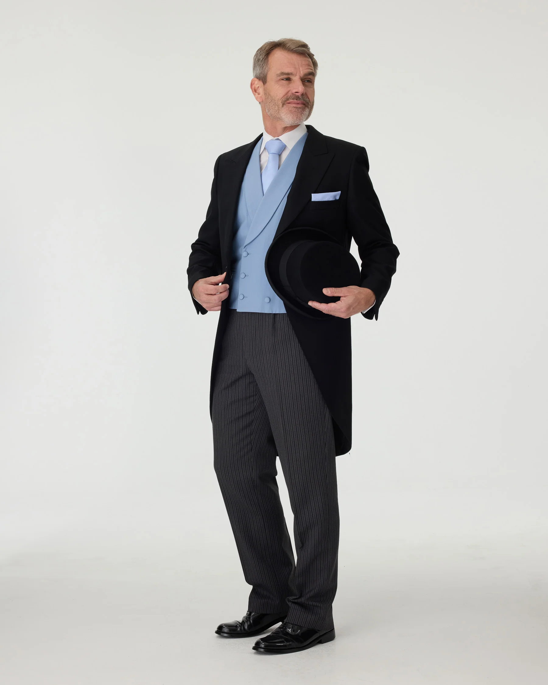 Royal Ascot Morning Suit Package – Blue Waistcoat - Image 3