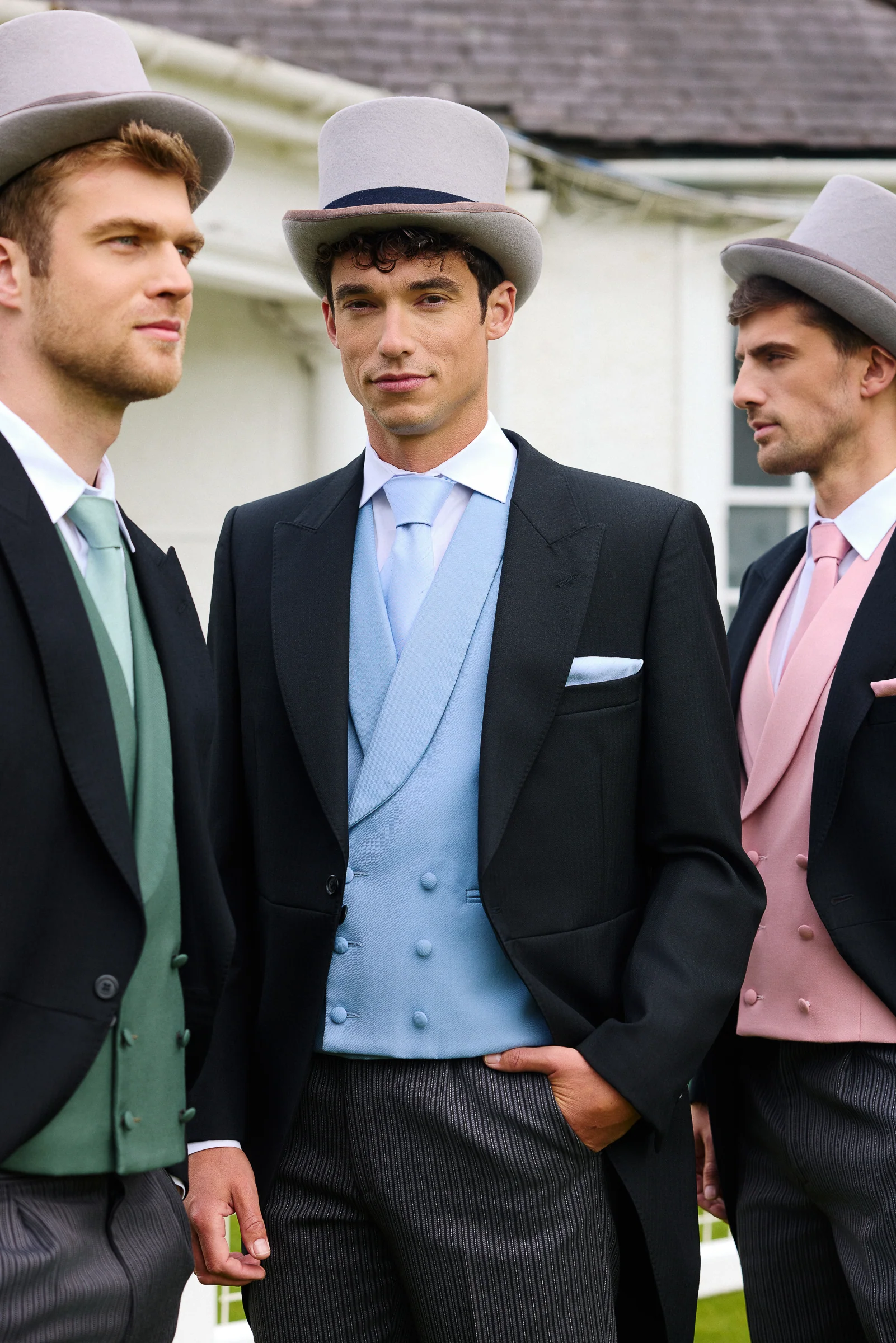 Royal Ascot Morning Suit Package – Blue Waistcoat - Image 8