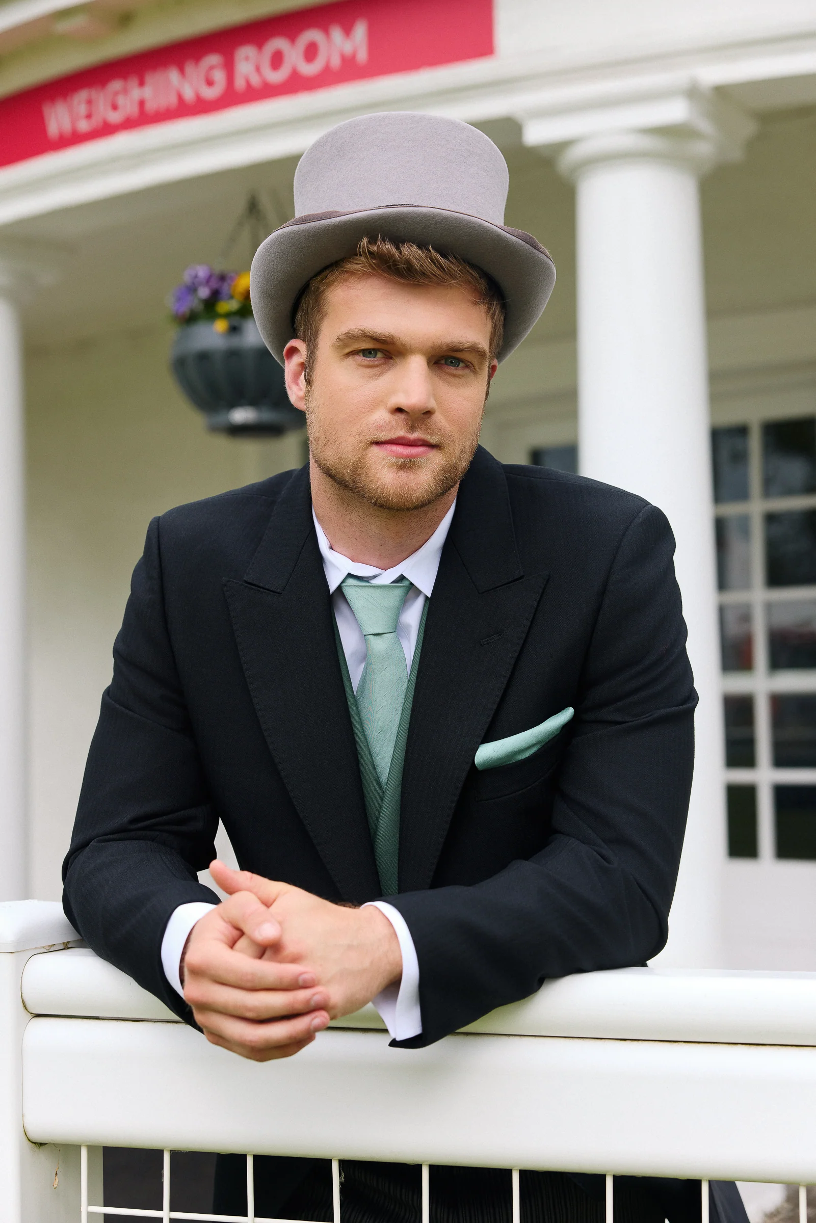 Royal Ascot Morning Suit Package – Green Waistcoat - Image 5