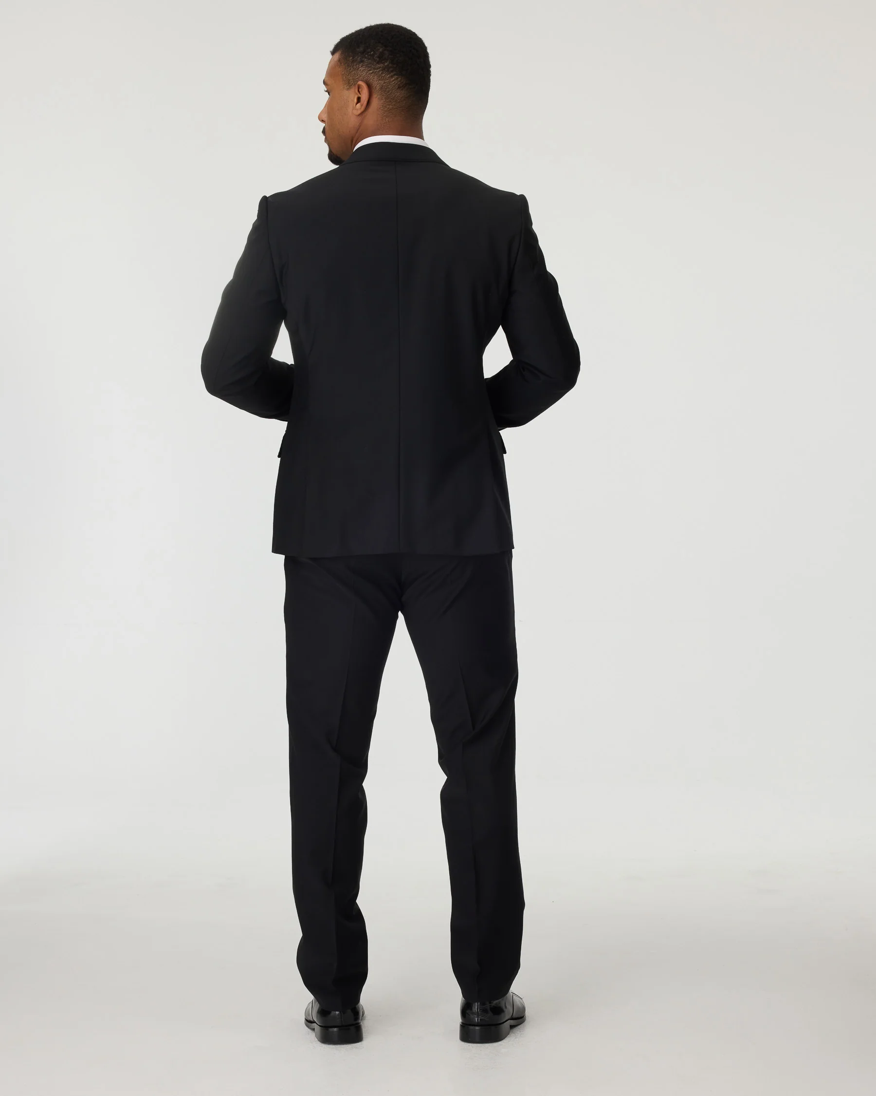 Black Slim Fit Suit Hire Package - Image 3