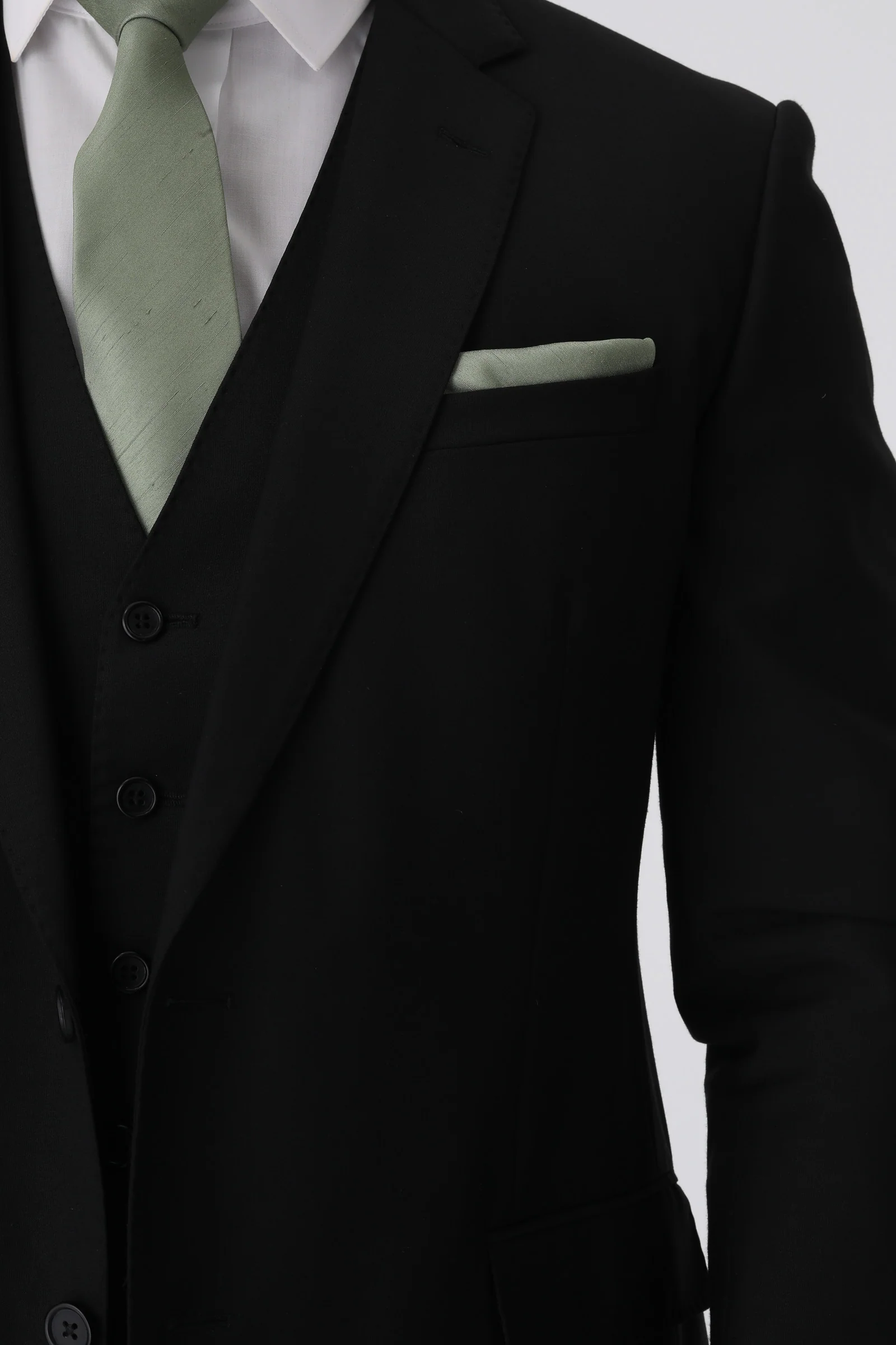 Black Slim Fit Suit Hire Package - Image 4