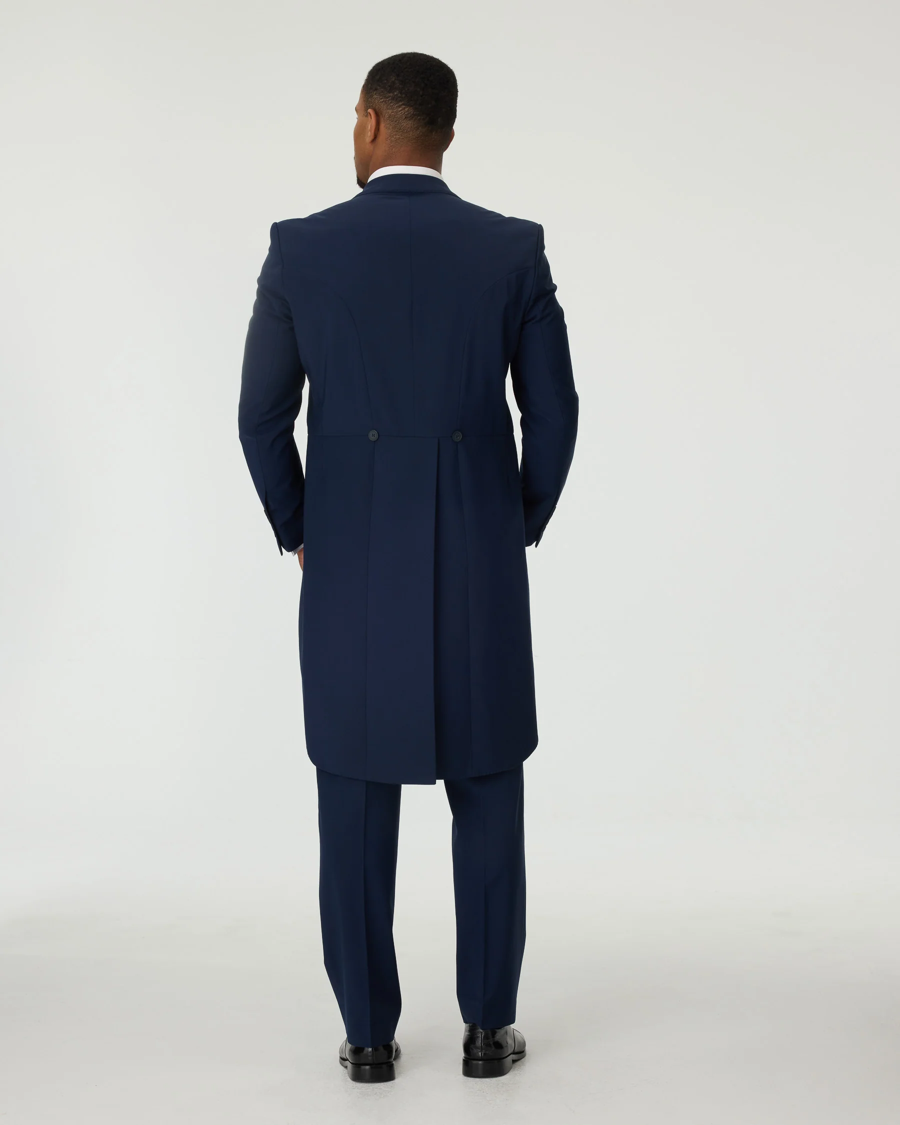 Blue Slim Fit Tailcoat Suit - Image 3