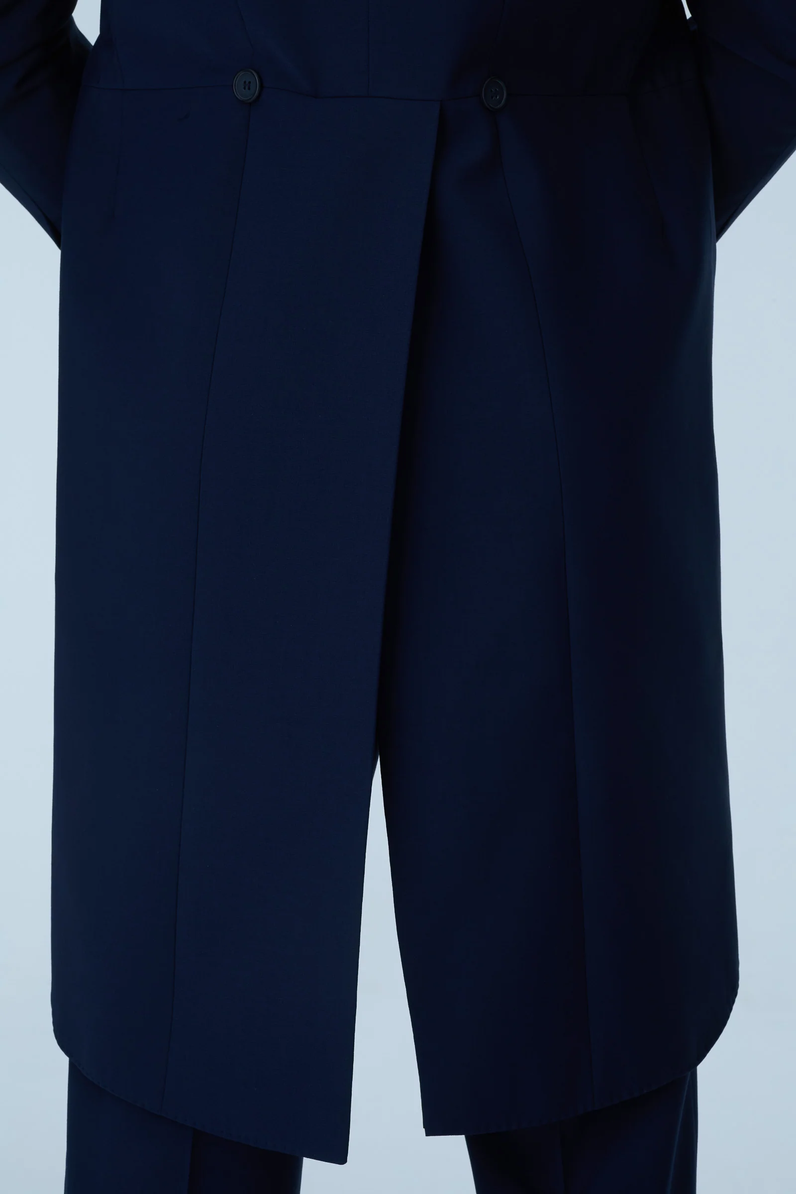 Blue Slim Fit Tailcoat Suit - Image 7