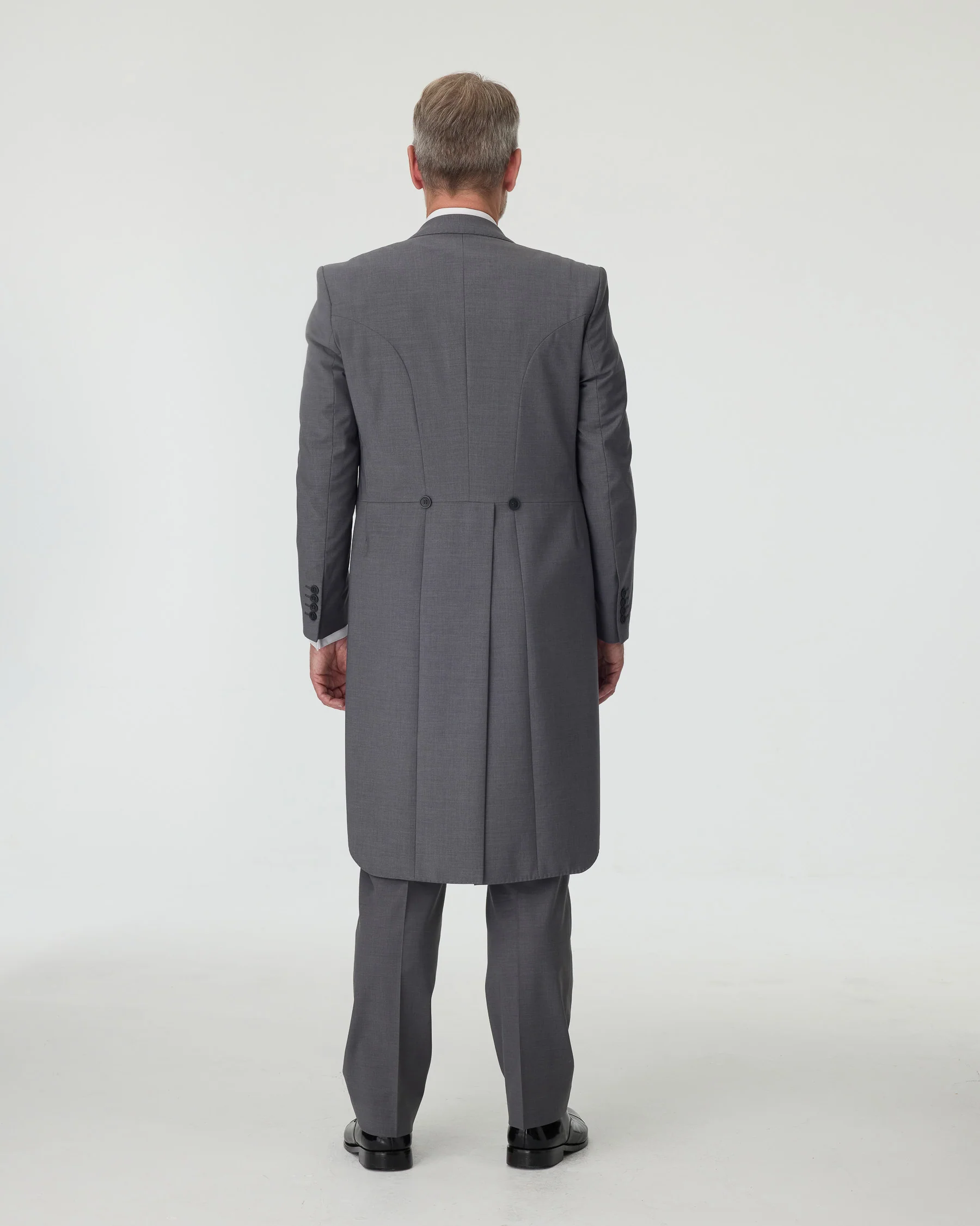 Grey Slim Fit Tailcoat Suit - Image 3