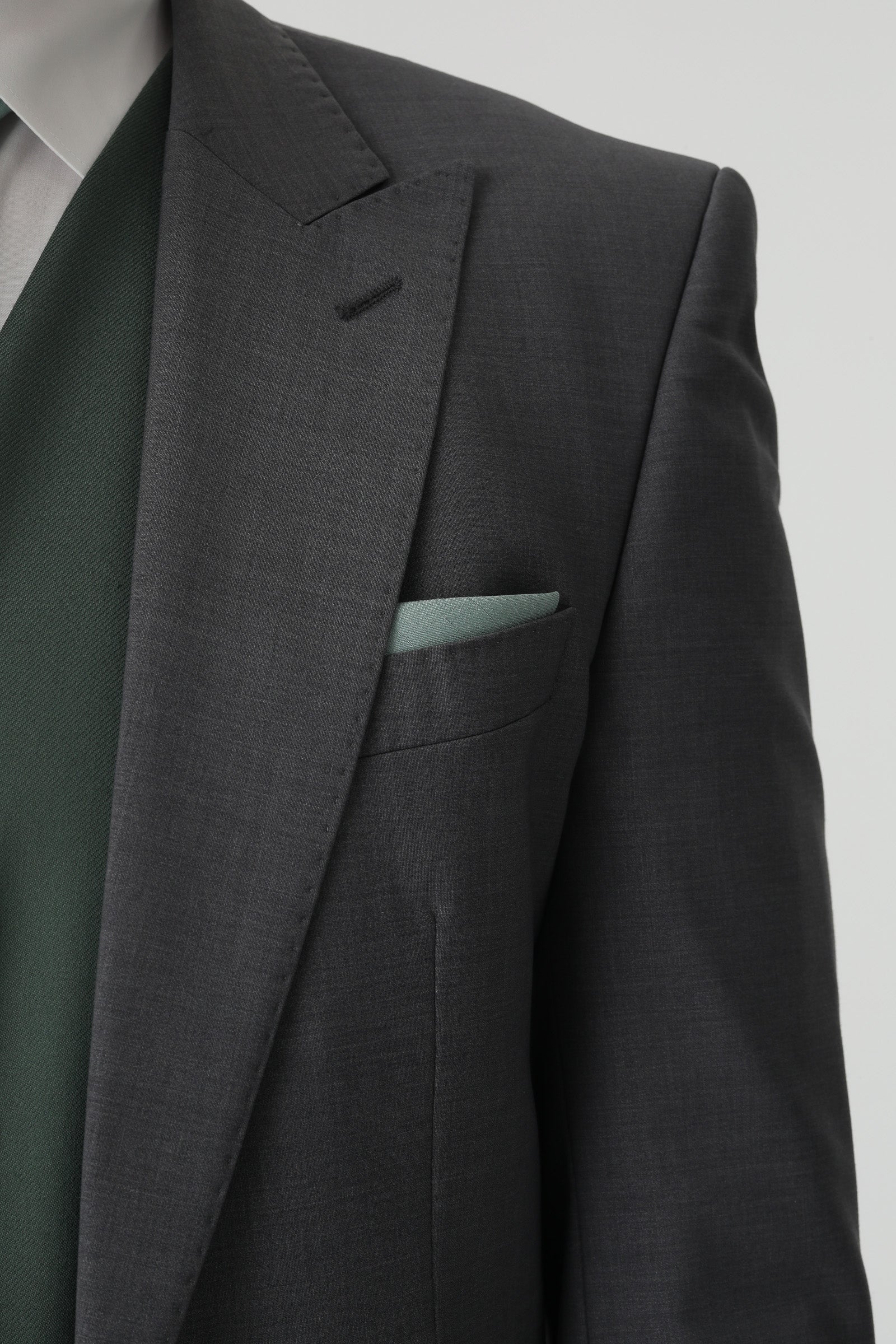 Grey Slim Fit Tailcoat Suit - Image 4