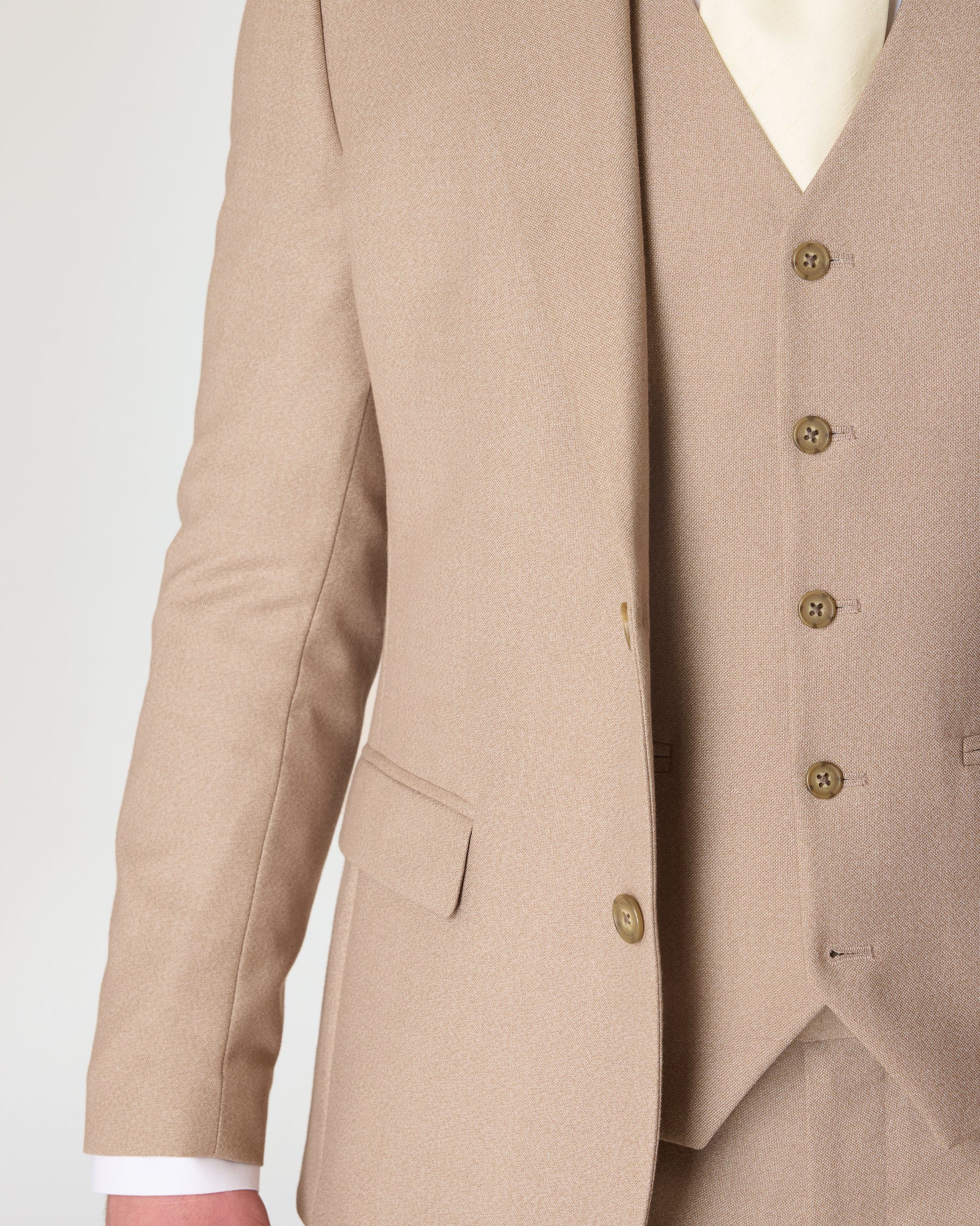 Stone Slim Fit Suit - Image 4